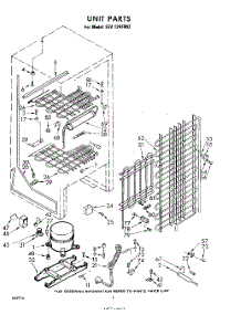 02 - Unit parts for Whirlpool Freezer EEV124FW0 / from AppliancePartsPros.com