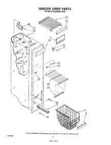 05 - Freezer Liner parts for Whirlpool Refrigerator ED25PWXTF00 / from AppliancePartsPros.com