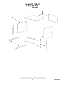 02 - Cabinet Parts parts for Whirlpool Microwave IBMS1450VM0 / from AppliancePartsPros.com