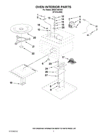 05 - Oven Interior Parts parts for Whirlpool Microwave IBMS1450VM0 / from AppliancePartsPros.com