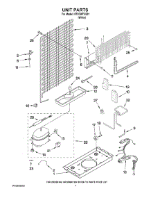 04 - Unit Parts parts for Whirlpool Refrigerator I8TXCWFXQ01 / from AppliancePartsPros.com