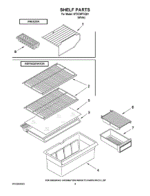 05 - Shelf Parts parts for Whirlpool Refrigerator I8TXCWFXQ01 / from AppliancePartsPros.com