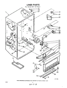 08 - Liner parts for Whirlpool Freezer EEV151NW0 / from AppliancePartsPros.com