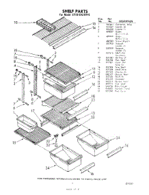 07 - Shelf parts for Whirlpool Refrigerator ET181EKLWR0 / from AppliancePartsPros.com