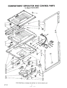 08 - Compartment Separator And Control parts for Whirlpool Refrigerator ET181EKLWR0 / from AppliancePartsPros.com