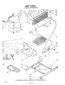 10 - Unit parts for Whirlpool Refrigerator ET181EKLWR0 / from AppliancePartsPros.com
