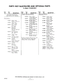 12 - Not Illustrated And Optional parts for Whirlpool Refrigerator ET181EKLWR0 / from AppliancePartsPros.com