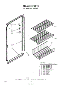 10 - Breaker parts for Whirlpool Freezer EEV153NW0 / from AppliancePartsPros.com