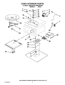 05 - Oven Interior Parts parts for Whirlpool Microwave IBMS1450YB0 / from AppliancePartsPros.com