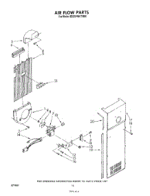 11 - Air Flow parts for Whirlpool Refrigerator ED25PWXTN00 / from AppliancePartsPros.com