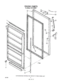 04 - Door parts for Whirlpool Freezer EEV153NW1 / from AppliancePartsPros.com