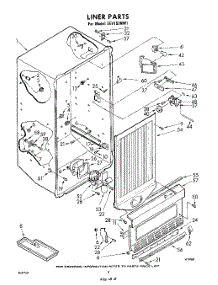 08 - Liner parts for Whirlpool Freezer EEV153NW1 / from AppliancePartsPros.com