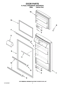 02 - Door Parts parts for Whirlpool Refrigerator IK8RXDGMXS00 / from AppliancePartsPros.com