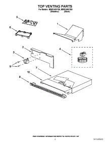 04 - Top Venting Parts parts for Whirlpool Microwave IBMS1450YS0 / from AppliancePartsPros.com