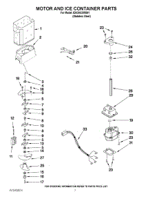 05 - Motor And Ice Container Parts parts for Whirlpool Refrigerator ID3CHEXWS01 / from AppliancePartsPros.com