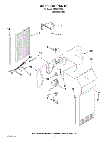 09 - Air Flow Parts parts for Whirlpool Refrigerator ID3CHEXWS01 / from AppliancePartsPros.com