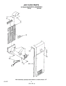 11 - Air Flow parts for Whirlpool Refrigerator ED25PWXWN10 / from AppliancePartsPros.com