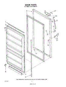 04 - Door parts for Whirlpool Freezer EEV154NW0 / from AppliancePartsPros.com