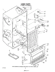 08 - Liner parts for Whirlpool Freezer EEV154NW0 / from AppliancePartsPros.com