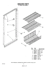 10 - Breaker parts for Whirlpool Freezer EEV154NW0 / from AppliancePartsPros.com