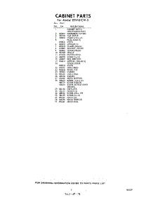 03 - Section parts for Whirlpool Freezer EEV161CW0 / from AppliancePartsPros.com