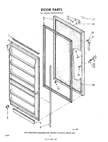 04 - Door parts for Whirlpool Freezer EEV161CW0 / from AppliancePartsPros.com