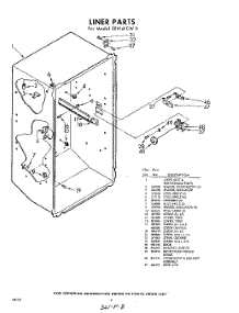 08 - Liner parts for Whirlpool Freezer EEV161CW0 / from AppliancePartsPros.com