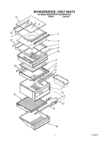 03 - Refrigerator Shelf parts for Whirlpool Refrigerator ED25PWXXN00 / from AppliancePartsPros.com