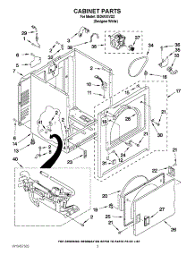 02 - Cabinet Parts parts for Whirlpool Dryer IGD4400VQ2 / from AppliancePartsPros.com