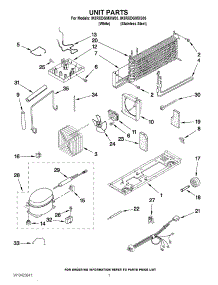 04 - Unit Parts parts for Whirlpool Refrigerator IK8RXDGMXW00 / from AppliancePartsPros.com