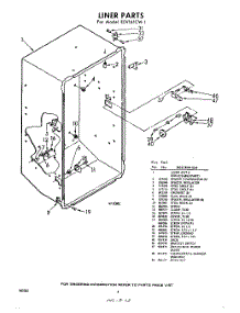 08 - Liner parts for Whirlpool Freezer EEV161CW1 / from AppliancePartsPros.com