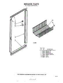 09 - Breaker parts for Whirlpool Freezer EEV161CW1 / from AppliancePartsPros.com