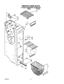 05 - Freezer Liner parts for Whirlpool Refrigerator ED25PWXXN01 / from AppliancePartsPros.com