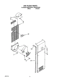 11 - Air Flow parts for Whirlpool Refrigerator ED25PWXXN01 / from AppliancePartsPros.com