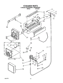13 - Icemaker, Lit / Optional parts for Whirlpool Refrigerator ED25PWXXN01 / from AppliancePartsPros.com