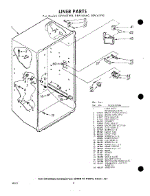 08 - Liner parts for Whirlpool Freezer EEV161EA0 / from AppliancePartsPros.com