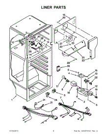 03 - Liner Parts parts for Whirlpool Refrigerator IK8RXDGMXW01 / from AppliancePartsPros.com