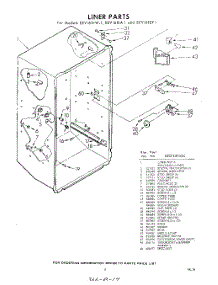 08 - Liner parts for Whirlpool Freezer EEV161EA1 / from AppliancePartsPros.com