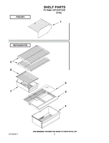 05 - Shelf Parts parts for Whirlpool Refrigerator IK8TXCWFXW00 / from AppliancePartsPros.com