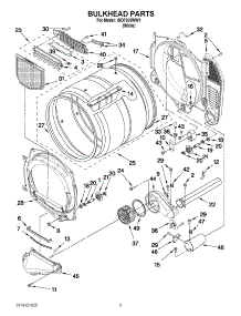 03 - Bulkhead Parts parts for Whirlpool Dryer IGD7300WW1 / from AppliancePartsPros.com