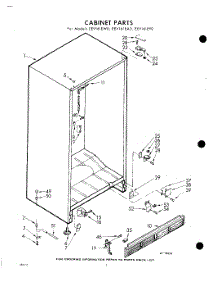 02 - Cabinet parts for Whirlpool Freezer EEV161EW0 / from AppliancePartsPros.com