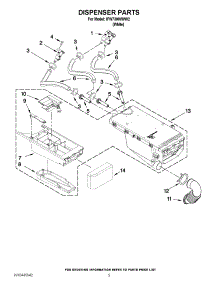 04 - Dispenser Parts parts for Whirlpool Washer IFW7300WW02 / from AppliancePartsPros.com