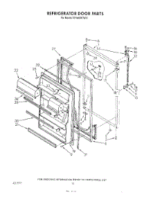 08 - Refrigerator Door , Not Illustrated parts for Whirlpool Refrigerator ET18AKXTG01 / from AppliancePartsPros.com