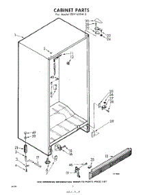 02 - Cabinet parts for Whirlpool Freezer EEV161EW3 / from AppliancePartsPros.com