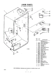 08 - Liner parts for Whirlpool Freezer EEV161EW3 / from AppliancePartsPros.com