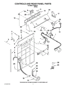 02 - Controls And Rear Panel Parts parts for Whirlpool Washer IV4500X0 / from AppliancePartsPros.com