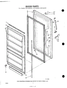 04 - Door parts for Whirlpool Freezer EEV161EY0 / from AppliancePartsPros.com