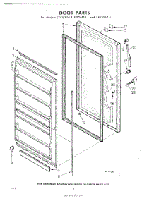 04 - Door parts for Whirlpool Freezer EEV161EY1 / from AppliancePartsPros.com