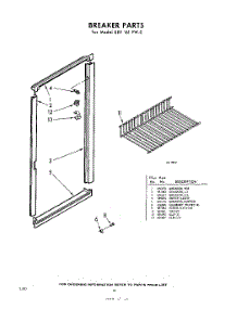 10 - Breaker parts for Whirlpool Freezer EEV161FA0 / from AppliancePartsPros.com