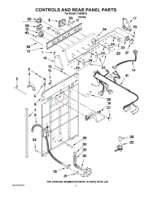 02 - Controls And Rear Panel Parts parts for Whirlpool Washer IV4600X0 / from AppliancePartsPros.com